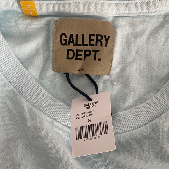 Gallery Dept. Souvenir T-shirt Baby Blue Men’s Size Small